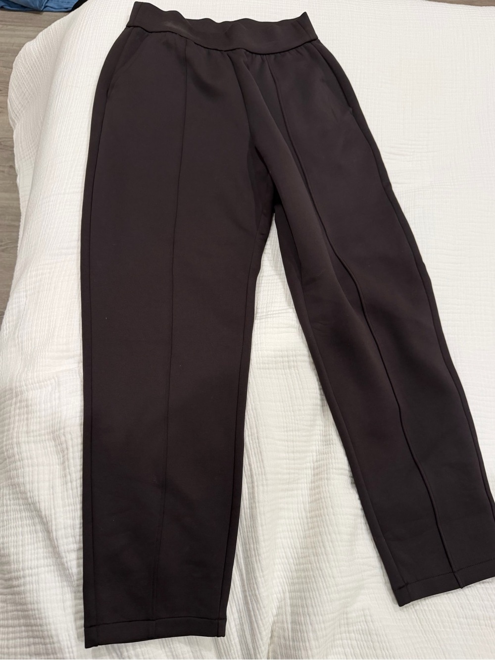 Beyond Yoga Women's Straight-Leg Pull-On Pants in Chocolate Brown - Picture 2 of 3